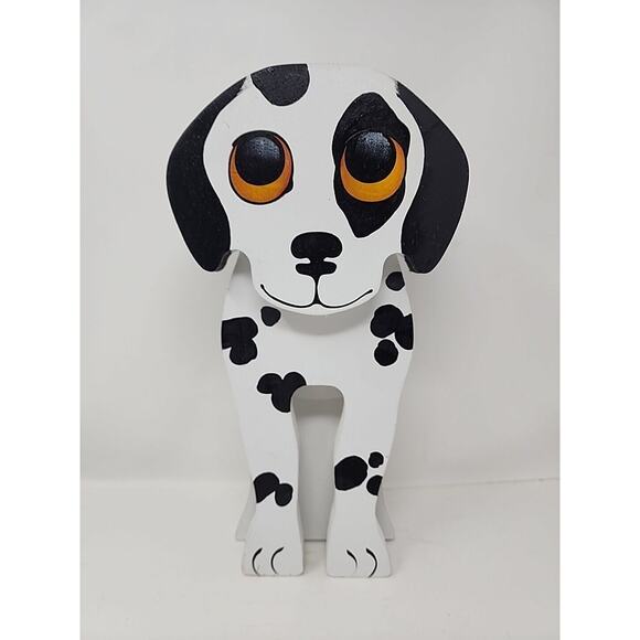 Briar Patch Wood Dalmation Door Stop Folk Art Lamb Country Rustic 1989 U112